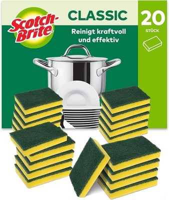Scotch-Brite Classic Reinigungsschwamm extra stark, 20 Stück -