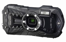 RICOH WG-70 Black 16MP Water/Freeze/Shock/Crush Proof Digital Camera 5x Zoom New