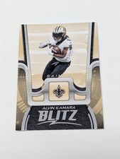 Alvin Kamara Blitz Insert 2021 Panini Playbook Football Card #BTZ-AKA