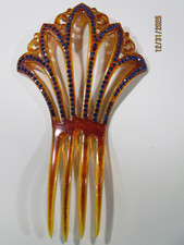 Vintage Victorian Faux Tortoise Shell Hair Comb