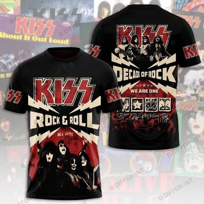 Kissmass Decade Of Rock 3D Apparel Shirt UB139