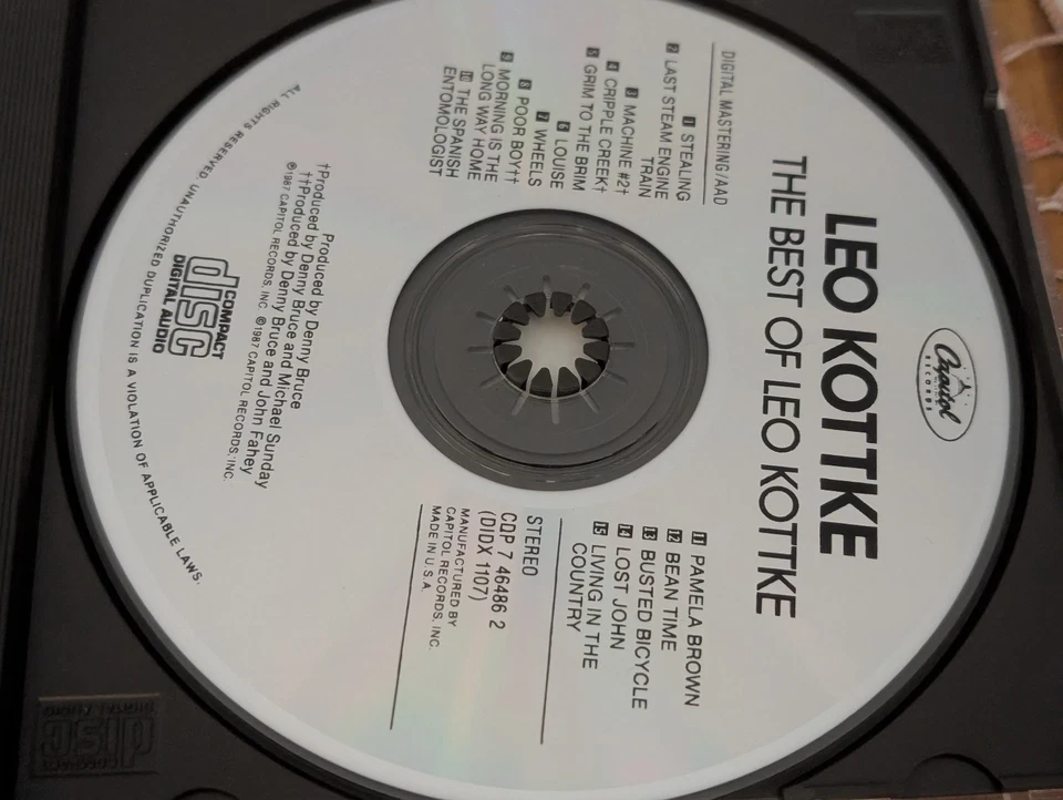 Leo Kottke - The Best of Leo Kottke -1987 Folk Rock Stealing Machine #2 Poor Boy - Bild 3 von 4