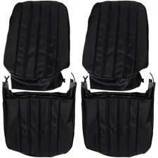 PUI  66AS10U Bucket Seat Upholstery, 1966 Chevelle/El Camino, Black