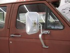 Used Door Mirror fits: 1989 Ford F350 PICKUP Manual 2 mounting points swing lock
