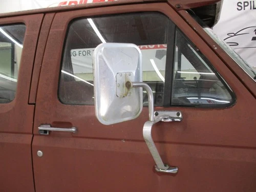 Used Door Mirror fits: 1989 Ford F350 PICKUP Manual 2 mounting points swing lock