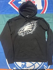 NWOT Men s Small Philadelphia Eagles Fanatics Hoodie Black Splatter Logo