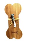 Bone Shaped Charcuterie Board For Dogs- Woof Engraved With Cheese Knife New — photo 4