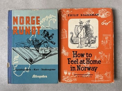 2 Bücher: How To Feel At Home In Norway, Philip Boardman, 1960 + Norge Rundt