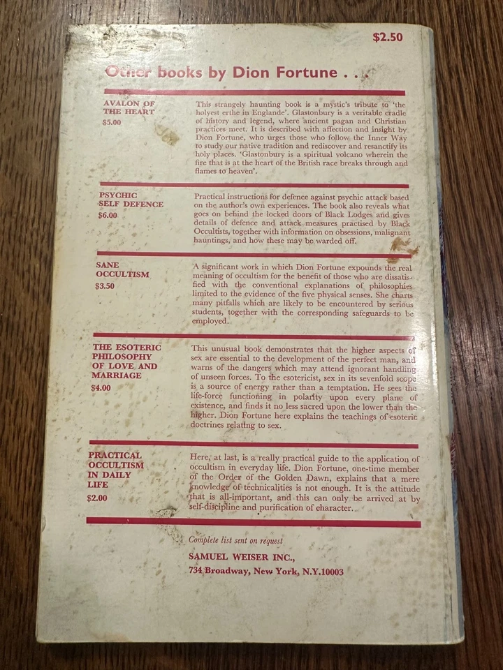 Through the Gates of Death by Dion Fortune 1974 PB OCCULT AFTERLIFE ESOTERIC - Image 2 of 4