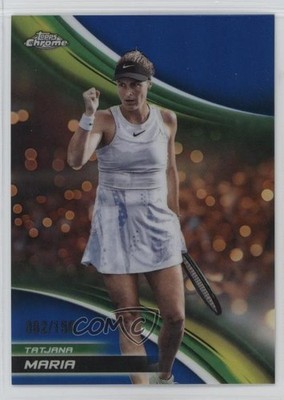2025 Topps Chrome Blue Refractor /150 Tatjana Maria #124 1p1u