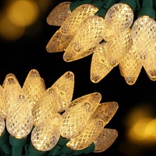 2-Set C7 Led Christmas String Lights, 25.16FT 50 LED Connectable Outdoor Indo...