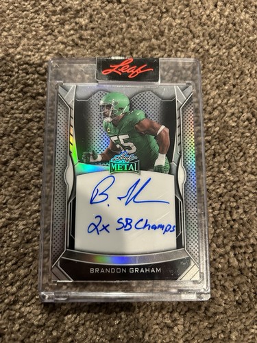 2025 Leaf Metal Brandon Graham Inscriptions 27/100 Auto Autograph Card ...