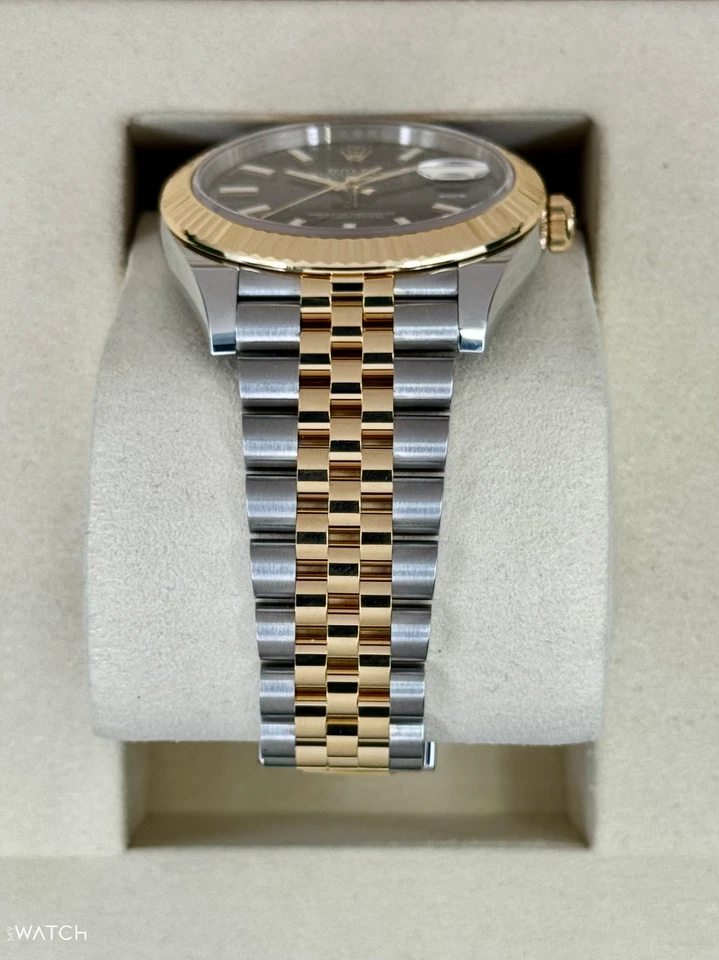 NUEVO 2025 Rolex Datejust 41 mm 126333 esfera negra Jubilee bicolor Foto 3 de 4
