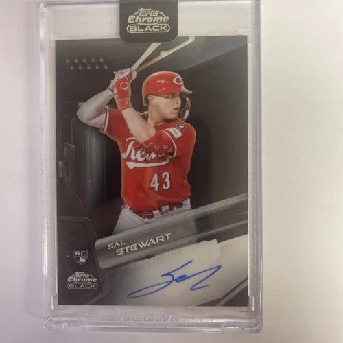 2026 Topps Chrome Black Sal Stewart Chrome Black Autographs (RAW)