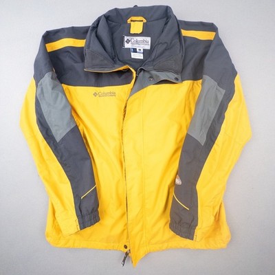 Columbia Interchange Omni-Shield Jacket Yellow Grey Mens L