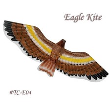Large 3D Brown Eagle Kite - Chinese WeiFang Silk Kite - Bamboo Framed