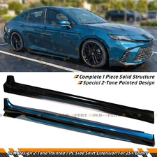 For 25-26 Toyota Camry 9th Gen CTM Ocean Gem Black 2-Toned Side Skirt Extension