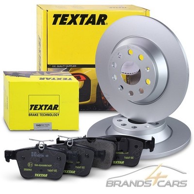 TEXTAR BREMSSCHEIBEN +BELÄGE HINTEN FÜR AUDI A3 SEAT SKODA KODIAQ VW PASSAT B8
