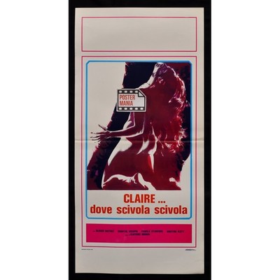 locandina CLAIRE DOVE SCIVOLA erotico chantal virapin jess franco B104