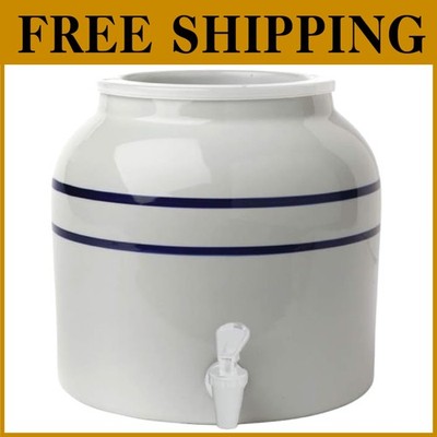 Vintage Style Blue Stripe Water Dispenser - 2.5 Gal