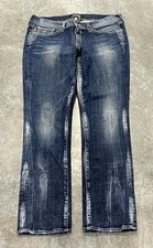 Lucky Brand Dungarees Made in USA Blue Denim Jeans Women  s Size 12/31