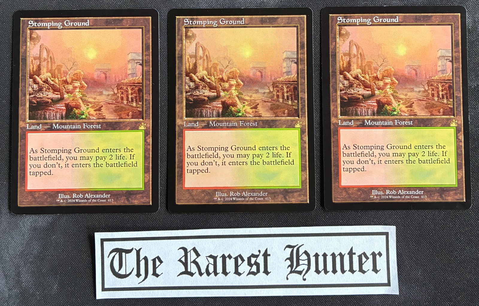 X1 - MTG - Stomping Ground - Rare - NM - RETRO - Ravnica Remastered - 413