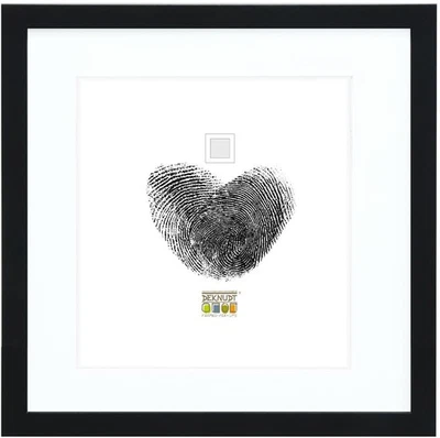 Deknudt S66KF2 Bilderrahmen Schwarz mit weißem Passepartout 50x50 cm - Bild 1 von 4