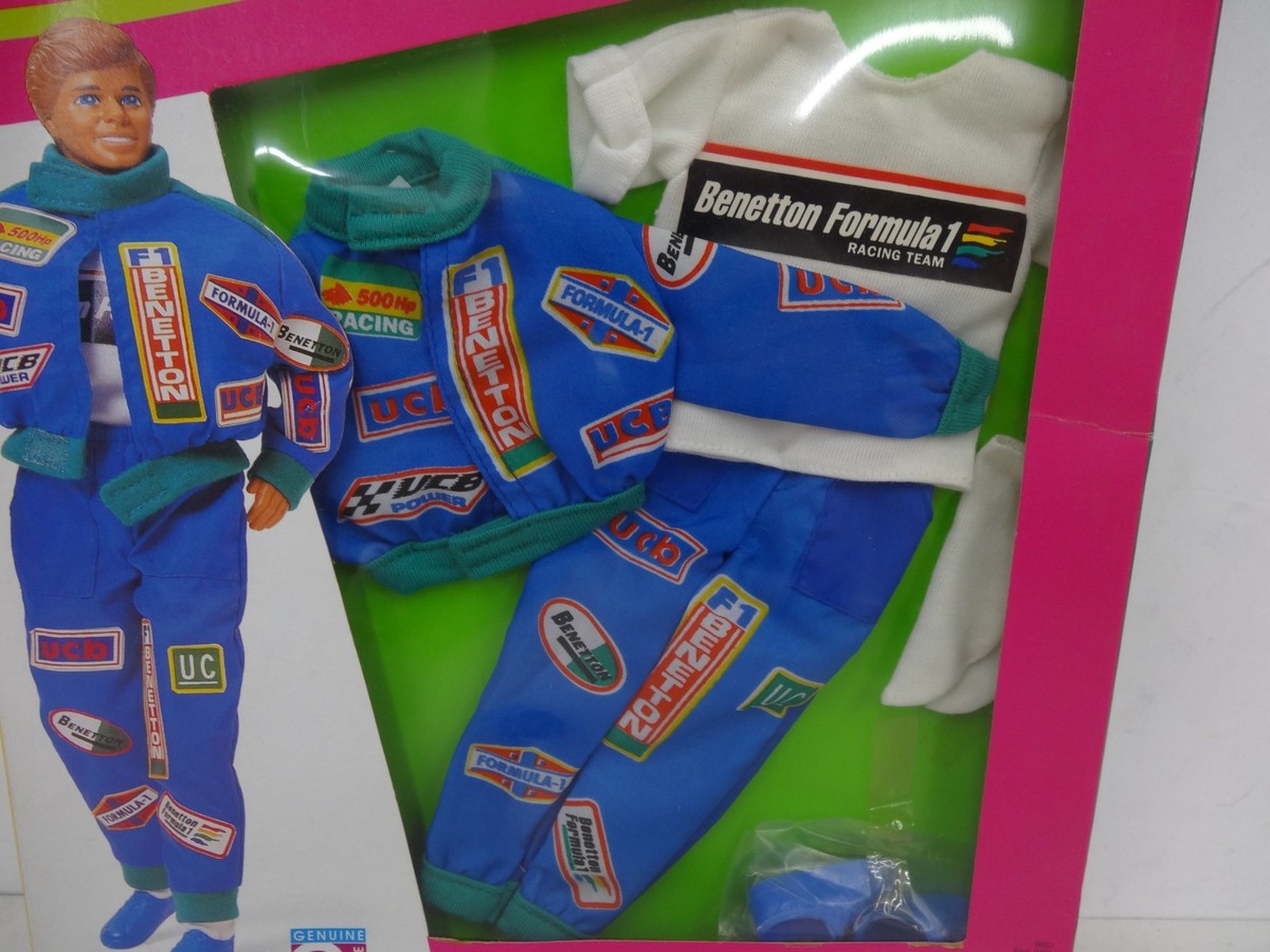 Benetton Formula 1 BARBIE KEN 1990 Suit outfit only 9497 Mattel | eBay