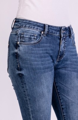 Jeans W32L28 blau BLUE MONKEY cropped straight 57Vivi 11609X