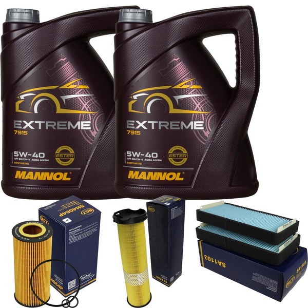 SCT Inspektionspaket 10L Mannol Extreme 5W-40 FüR Mercedes S-Klasse W220-image