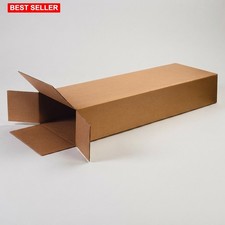 Moving Boxes Side Loading Large 18x6x45In Cardboard Kraft 5 Pk Storage Supplies