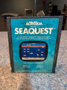 Patch Broderie Vintage Activision Atari 2600 - Jeu Seaquest - Années 80 Neuf