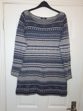Marks And Spencer’s Angora Blend Fair isle Jumper Size 18 Long Sleeve Soft Cosy