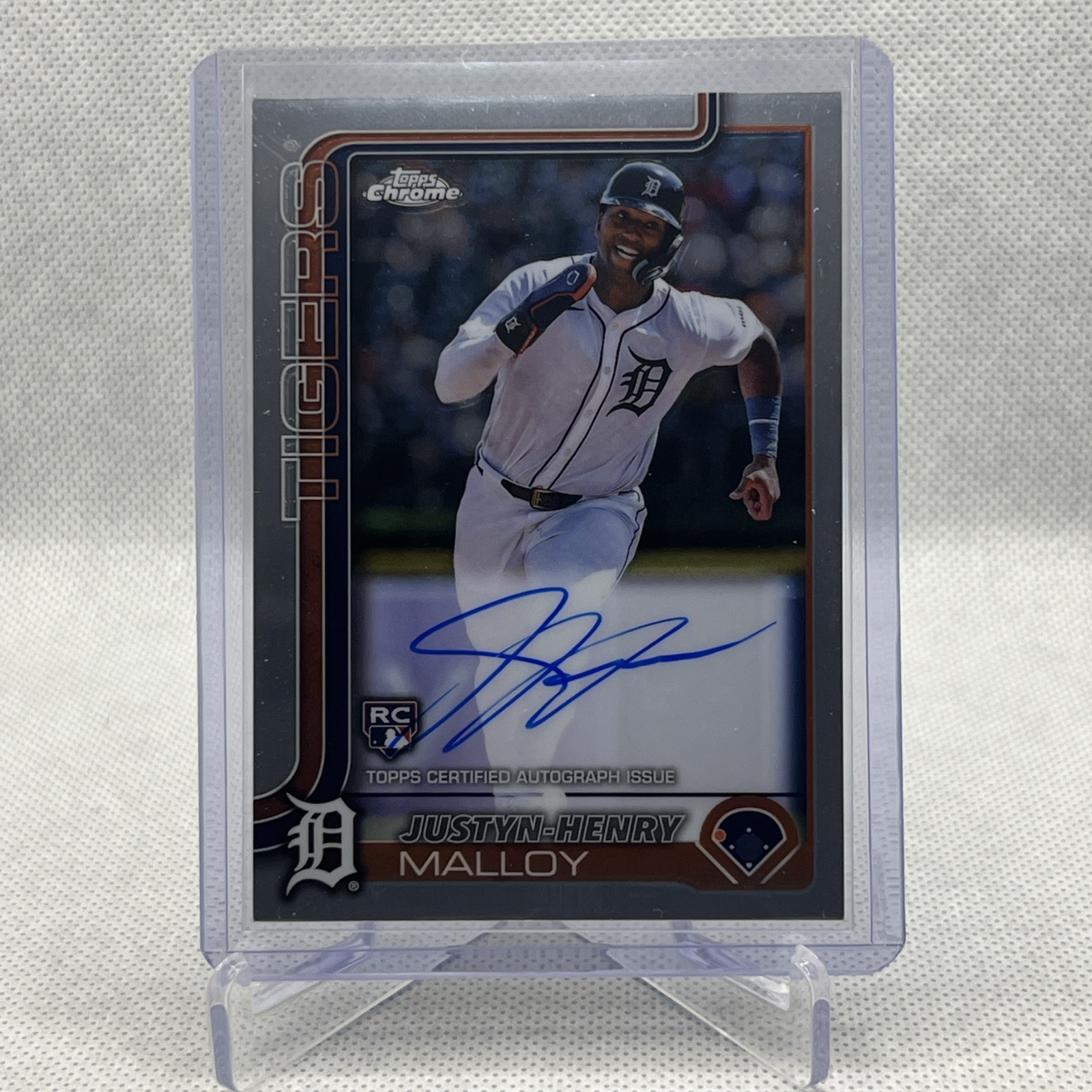 2025 Topps Chrome - Rookie Autographs Justyn-Henry Malloy Detroit Tigers