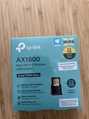 TP-Link Archer TX20U Nano   AX1800 Wi-Fi 6 USB Adapter (neu & originalverpackt)
