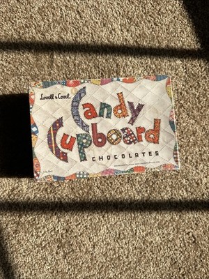 LOVELL & COVEL, Candy Cupboard, VINTAGE Empty Chocolate Box, Patchwork Design