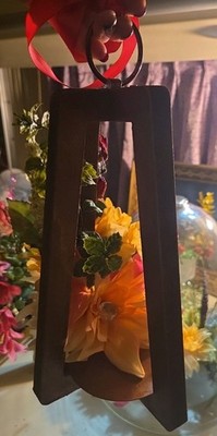 Handmade Hanging Flower Arrangement Wood