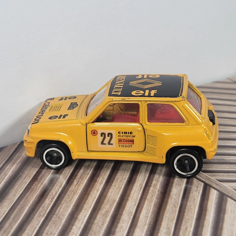 Coches de bolsillo vintage TOMY Tomica Renault 5 Turbo amarillo ULTRA raros Rally elf Foto 3 de 4