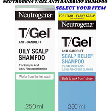 Image of T/Gel Neutrogena AntiDandruff Shampoo Oily Scalp Relief Salicylic Acid Hair Wash