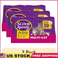 Multi Cat Litter 38LB Clumping Odor Control Super Absorbent Low Dust Fresh Scent