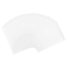50 Pack Acid-Free Crystal Clear Sleeves 9.1x5.9 Inch Resealable Photo Sleeves