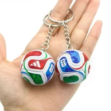 3D Soccer Ball Keychain Mini Football Pendant for Fans World Cup Style Gift