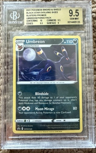 Umbreon graded BGS 9.5 for sale on eBay