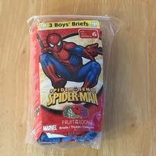 Fruit of the Loom Marvel Spider-Man Boys Brief Underwear Size 6 3 Pack 2009