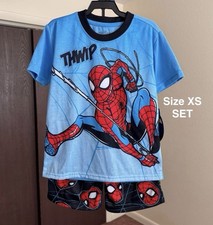 Spider-Man Boys Graphic Print Tee and Shorts Sleep Set, 2-Piece
