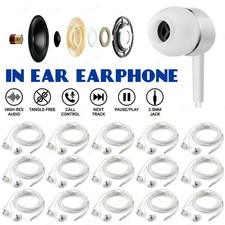3.5mm In-Ear Earphone Headset Headphones Earbud with Microphone For Samsung Lot