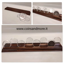 Display Case for Coins, Capsule Display Table Top Stand for Coins Medals