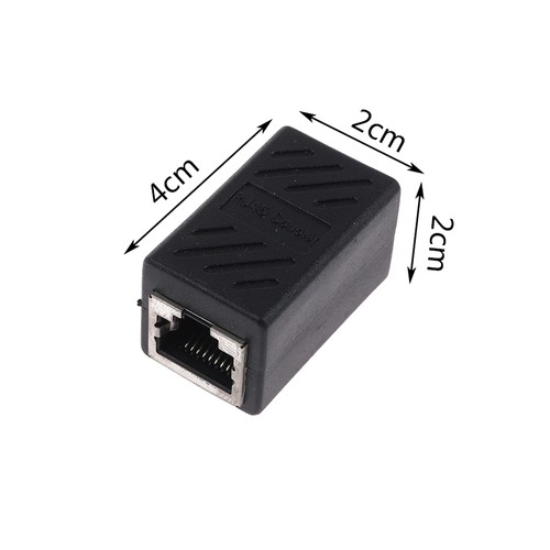 Von Frau zu Frau Koppler-Extender Netzwerkkabel LAN-Adapter RJ45-Konverter - Afbeelding 2 van 8