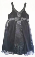 Juniors Short Black Party Dress EUC 36Top/37L. Holiday, Formal Wedding, Stage