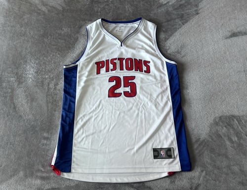 Fanatics Detroit Pistons Derrick Rose #25 NBA Jersey Men’s Size Large White